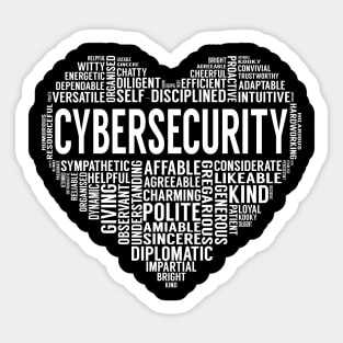 Cybersecurity Heart Sticker